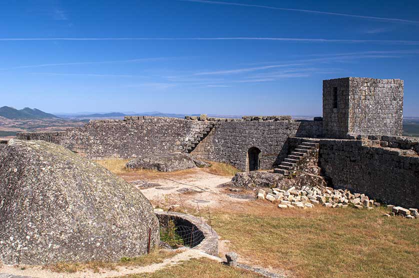 The ruins of Monsanto Castle, Portugal.