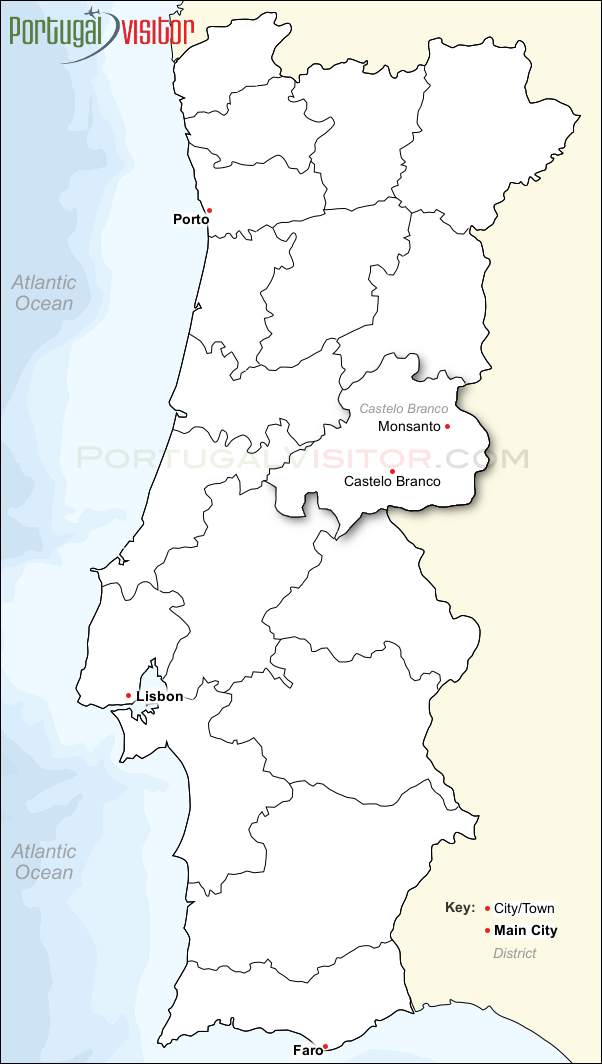 Map of Monsanto, Portugal.