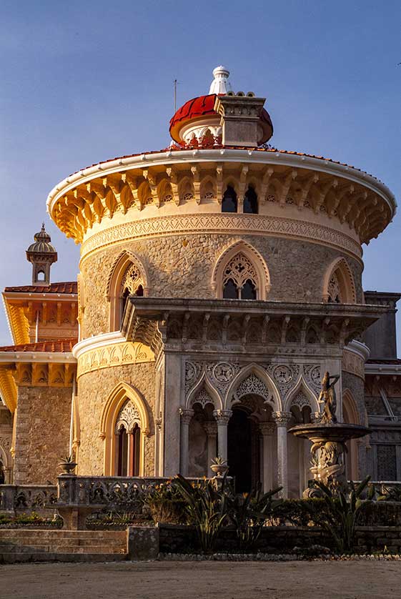The main house at Palácio de Monserrate in Sintra.