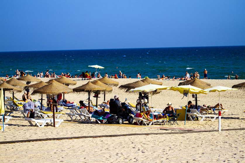 Praia de Monte Gordo, Vila Real de Santo Antonio, Algarve.