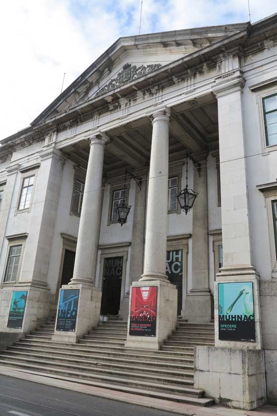 The grand facade of the museum.