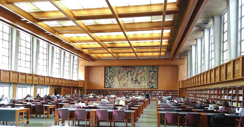 Reading Room at the National Library in Lisbon.