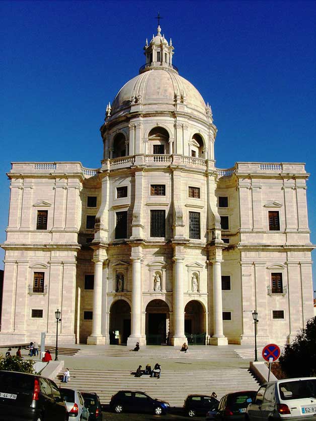 The 17th century Igreja de Santa Engrácia has been converted in to the National Pantheon (Panteão Nacional).