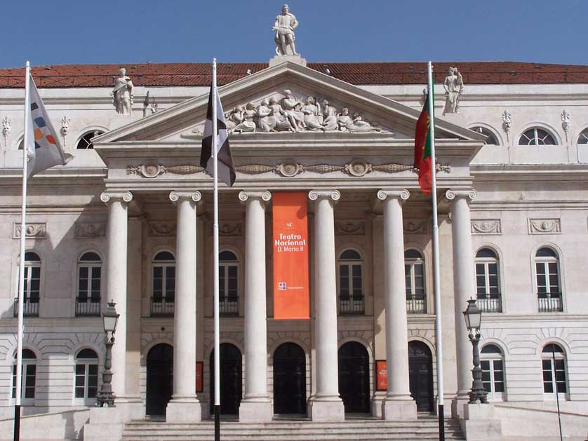 National Theatre D. Maria II, Rossio, Lisbon.
