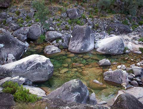 Granite rocks and boulders, Peneda-Gerês National Park.
