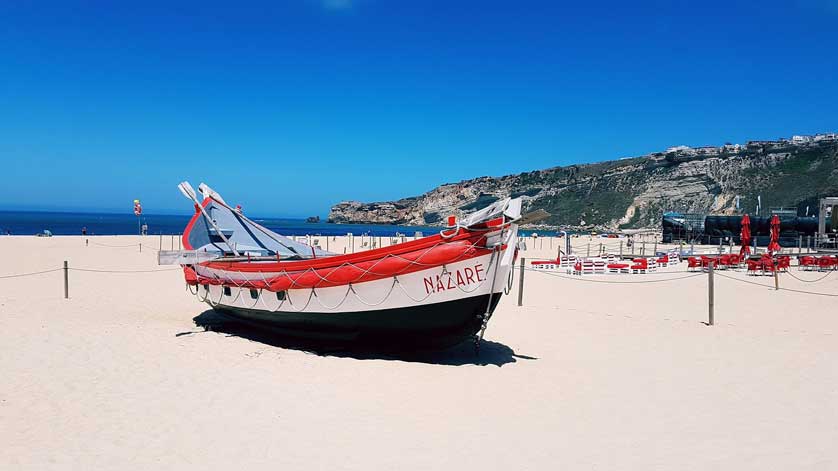 The coast at Nazaré.