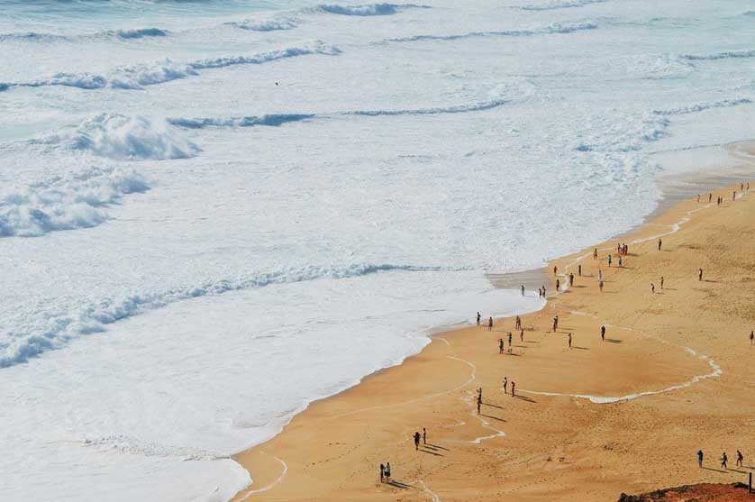 Nazaré main beach, Portugal.