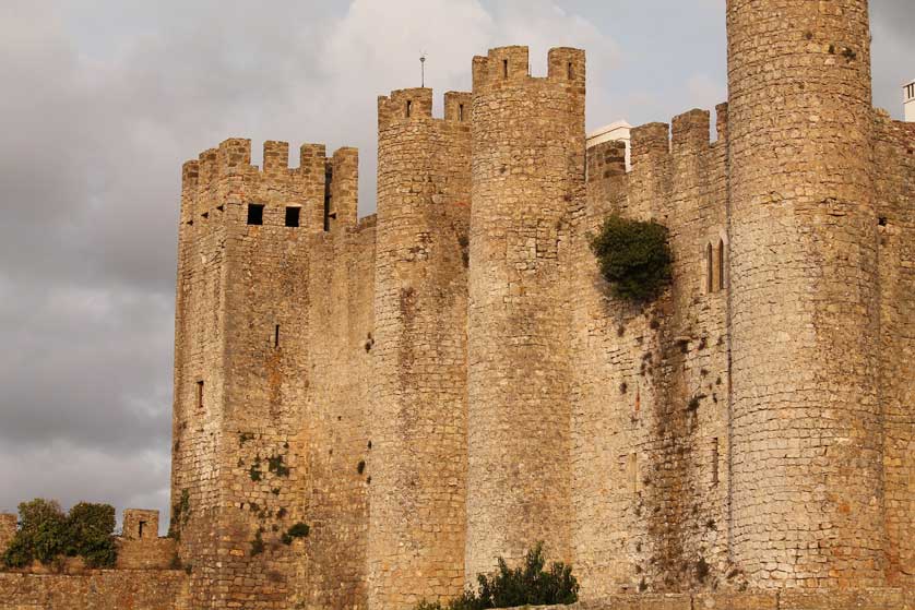 The walls of the castle.