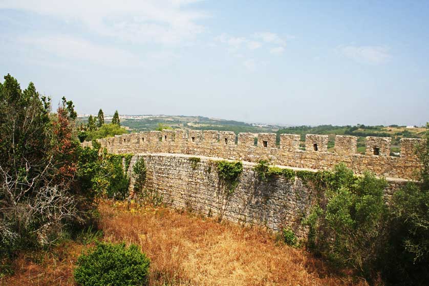 The castle walls at Obidos.