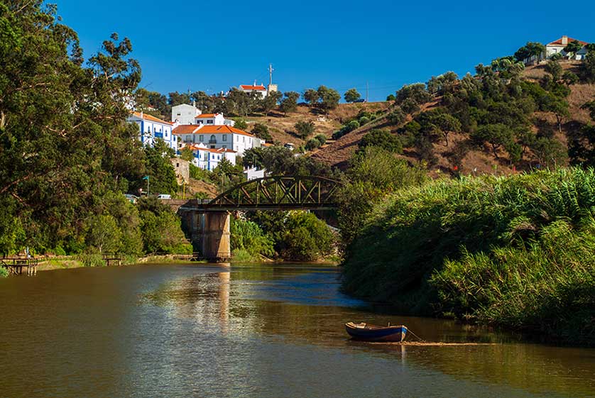 The pretty, riverside setting of Odemira.
