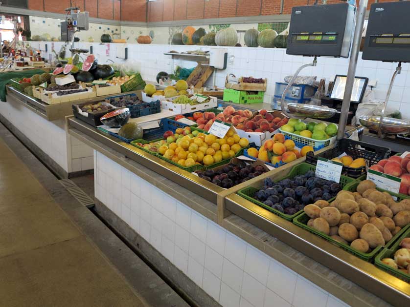 Indoor vegetable market, Olhao, Algarve, Portugal.