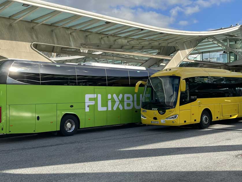 Bus Station, Gare do Oriente, Lisbon, Portugal.