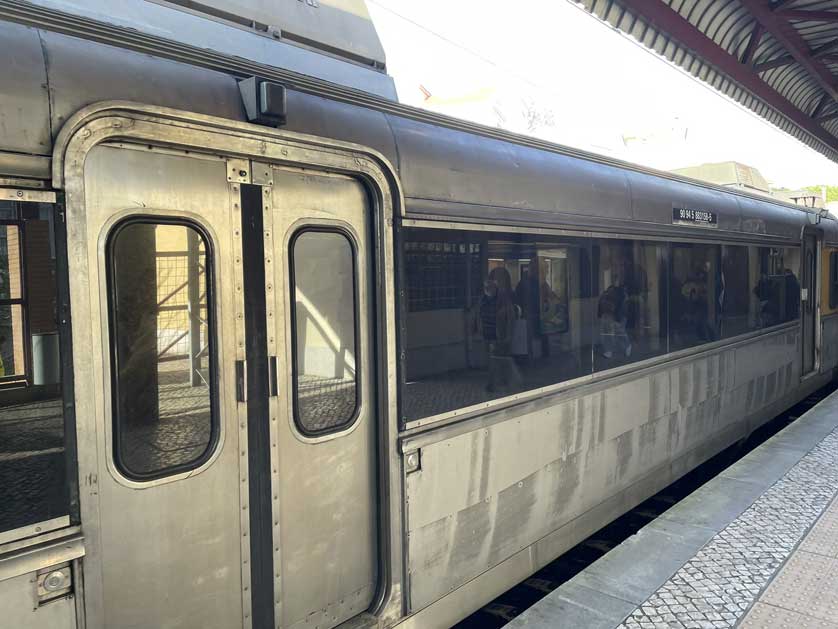 Train at Paço de Arcos Station, Lisbon.