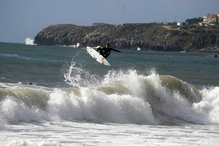 The surfing coast at Peniche.