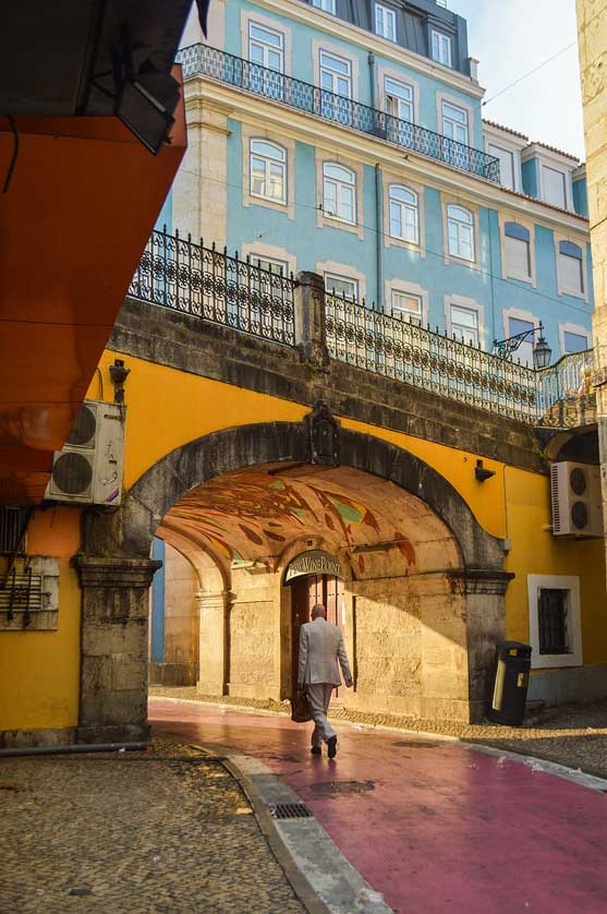 Pink Street, Lisbon, Portugal.