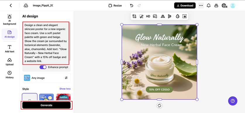 Make your design unique.