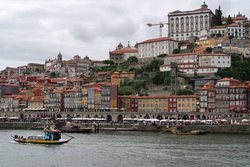 Barco Rabelo and Cais do Porto, Portugal.