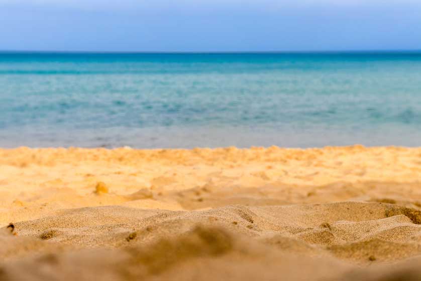The Praia do Porto Santo in Porto Santo, Madeira.