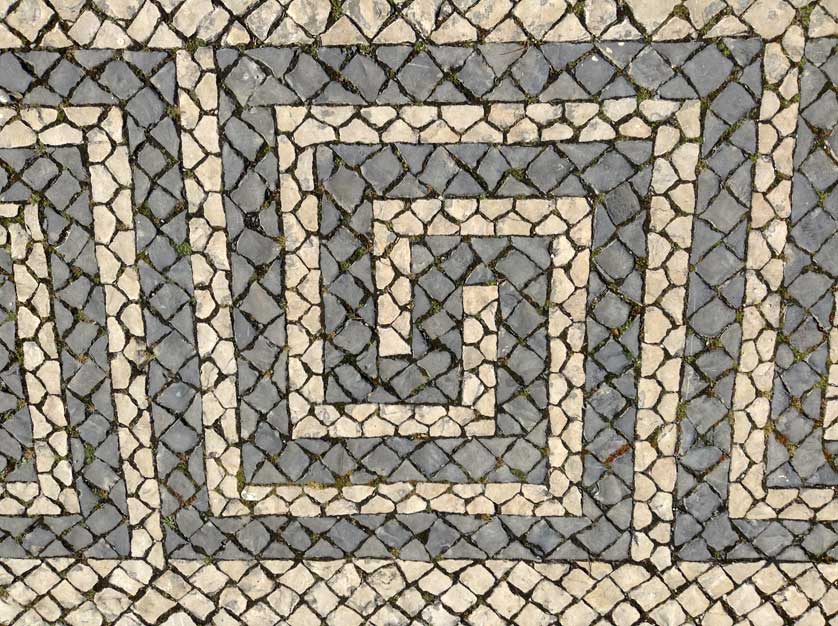 Calçada pavement, Porto.
