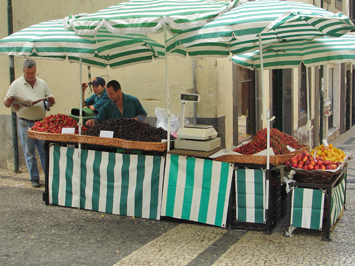News and Fruit, Madeira.