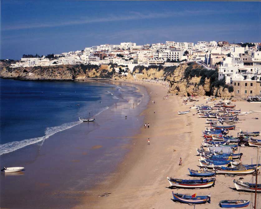 Albufeira beach Algarve, Portugal.