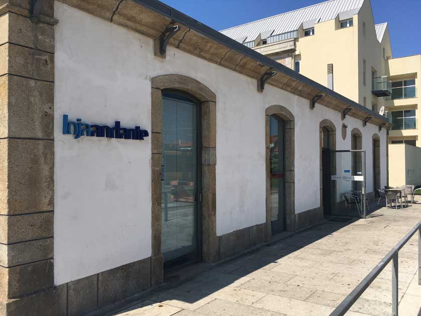 Cafe, Póvoa de Varzim Station, Portugal.