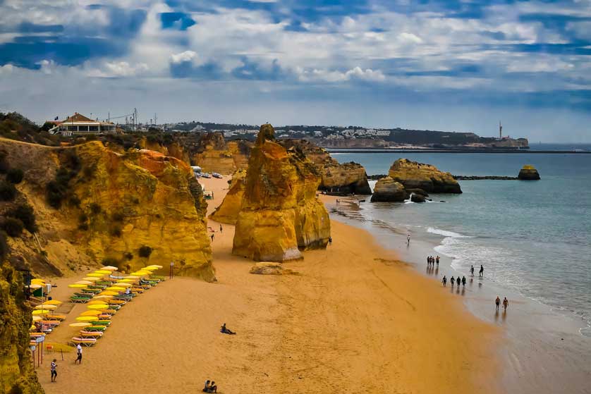 Praia da Rocha, Algarve, Portugal.