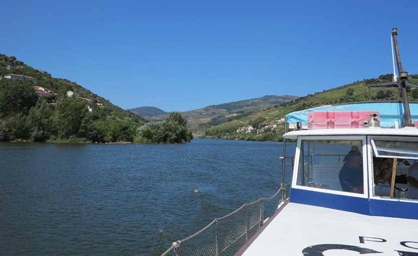 On board a small cruiser on the River Douro, Peso da Régua, Portugal.