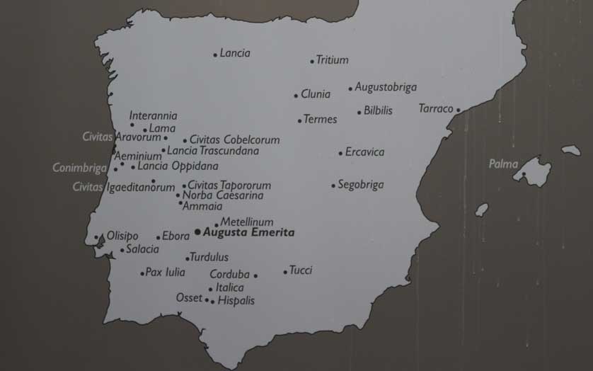 Map of Roman Spain and Portugal.