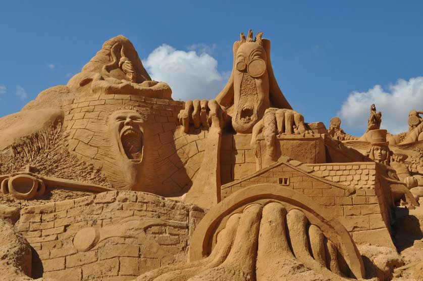 Sand City Lagoa, Algarve, Portugal.