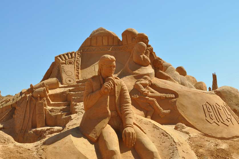 Sand City Lagoa, Algarve, Portugal.
