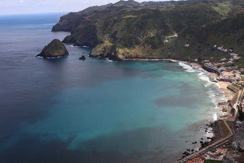 Beach on Santa Maria, The Azores, Azores, Portugal.