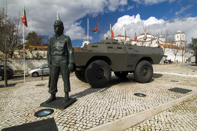 Monumento a Salgueiro Maia, one of the heroes of the Carnation Revolution.