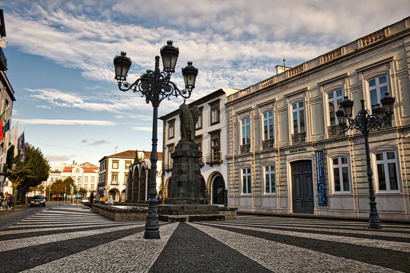 The pleasant streets of Ponta Delgada.