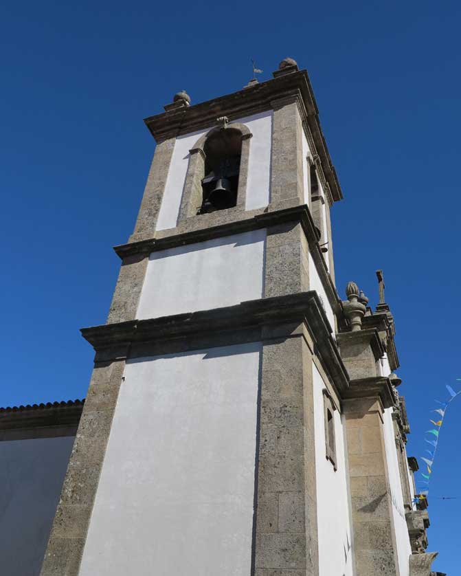 The bell tower of the church.