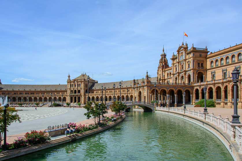 The town of Sevilla in Andalusia.