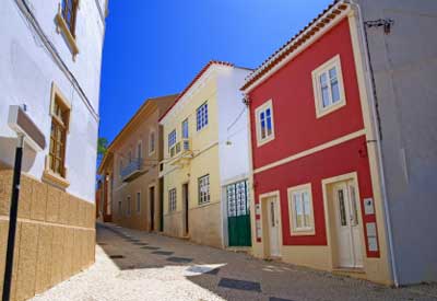 Silves houses, Algarve, Portugal.