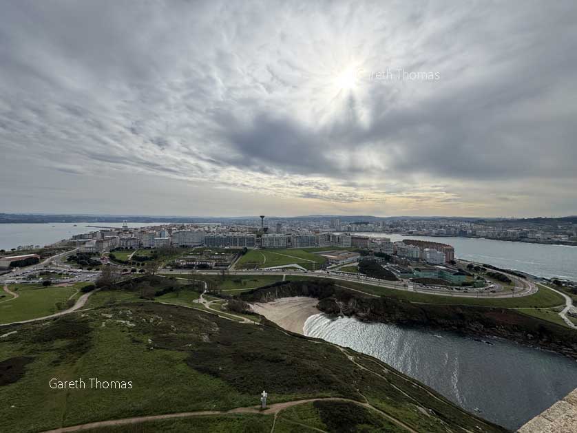 The views at sunset can be spectacular in La Coruna.