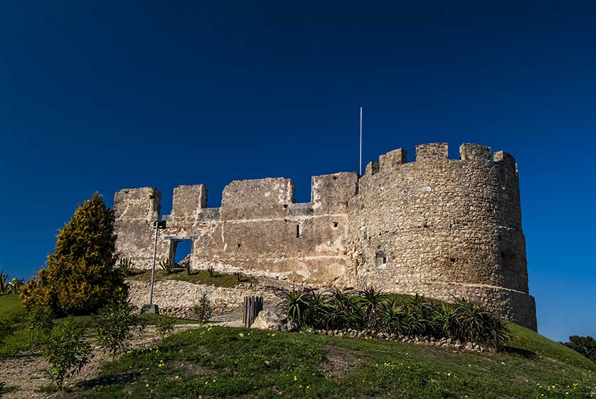 A view of the castle in Torres Vedras, Portugal.
