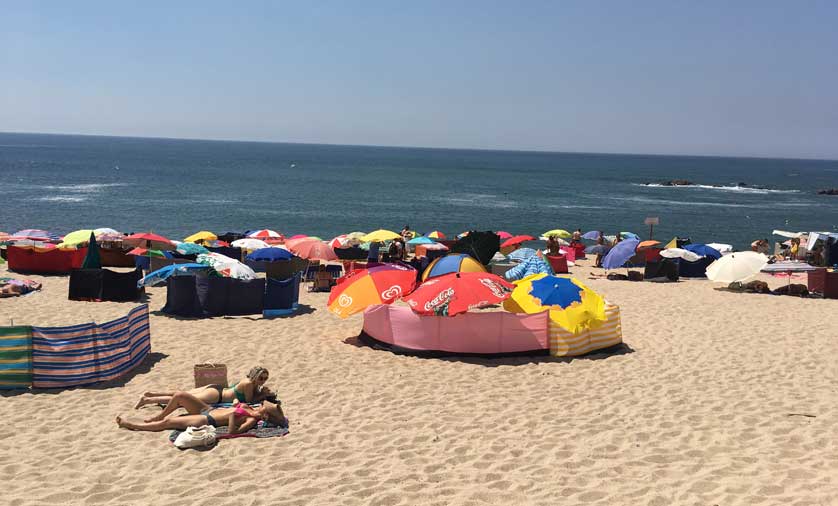 Povoa de Varzim beach, Portugal.
