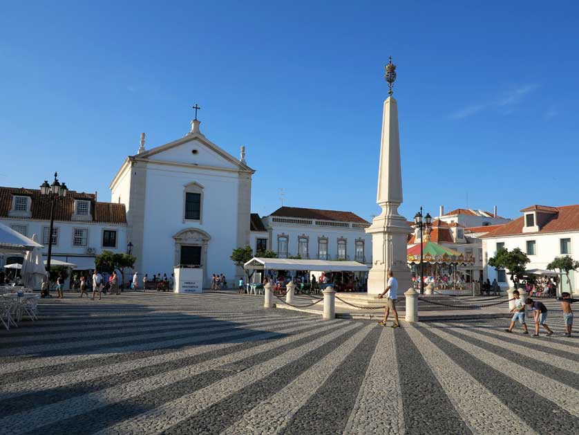 Praça Marquês de Pombal, Vila Real de Santo Antonio, Portugal.